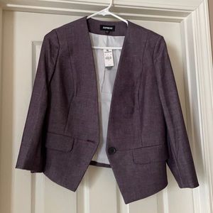 Purple, blazer